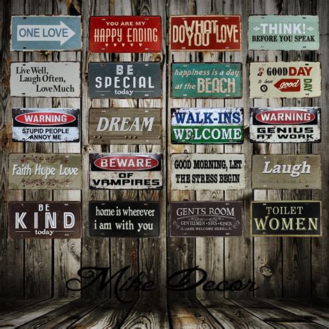 metal quote signs